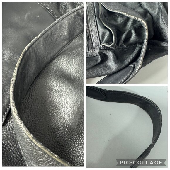 Michael Michael Kors Black Leather Bucket Shoulder Bag - Picture 9 of 15